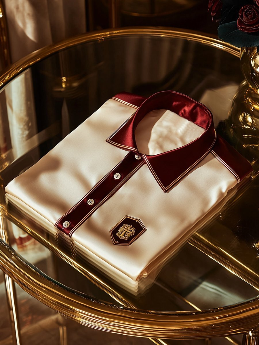 Men's Satin Luxury Business Long Sleeve Shirt