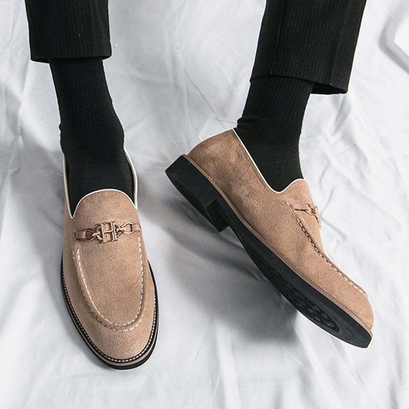Fashion Trend British Style Business Casual Suede Loafers