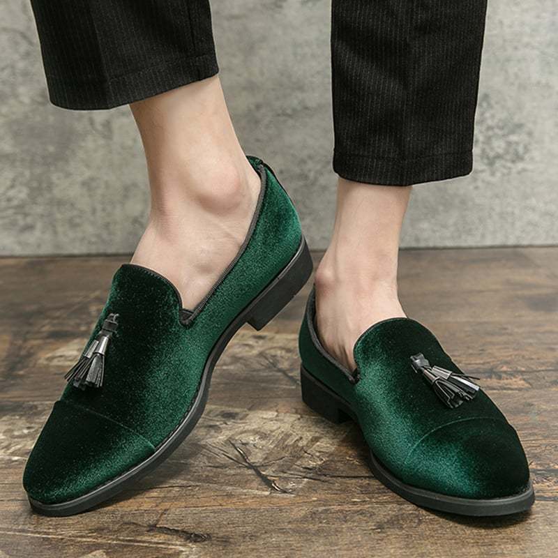 Fashionable And Versatile Breathable Tassel Design Casual Leather Shoes