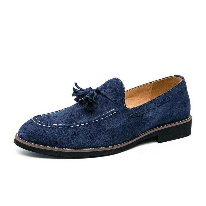 Retro Business Casual Suede Tassel Shoes