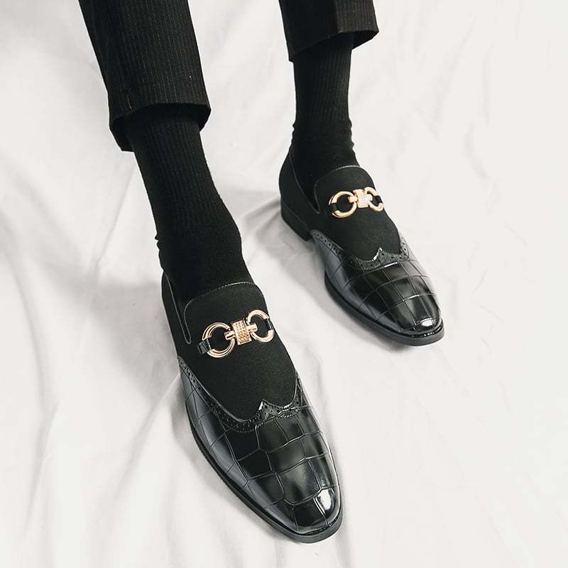 Men'S Fashionable British Style Patchwork Casual Shoes