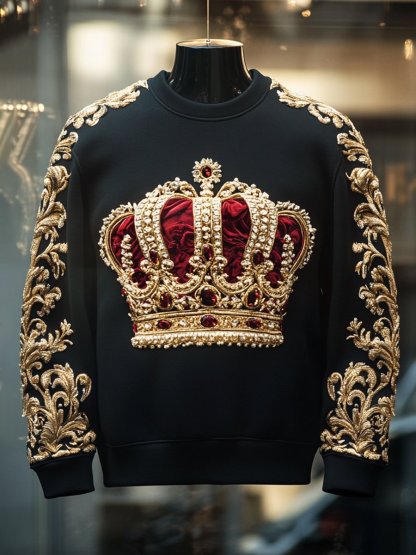 Men's Vintage Luxury Pullover Sweatshirt