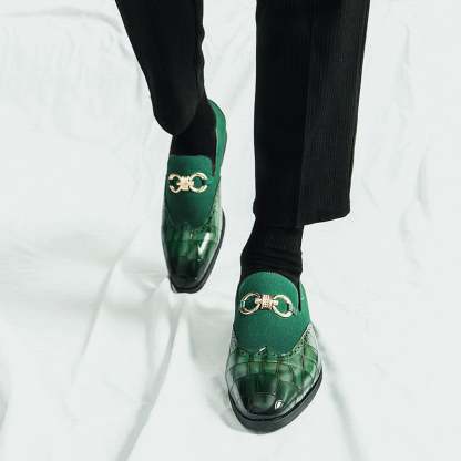 Men'S Fashionable British Style Patchwork Casual Shoes