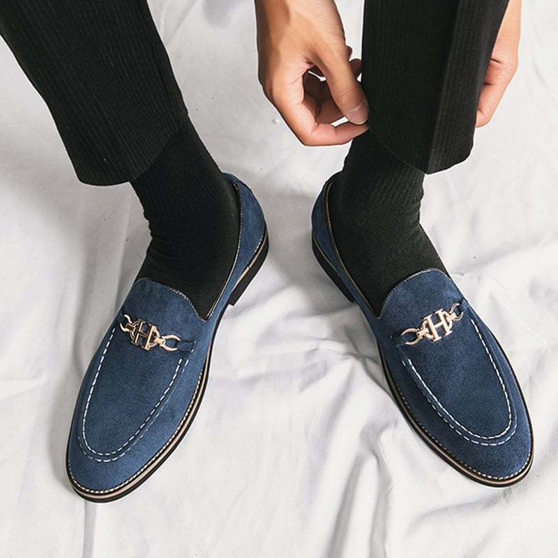 Fashion Trend British Style Business Casual Suede Loafers