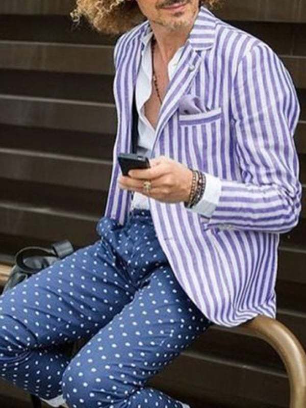 Men's Casual Stylish Printed Suit