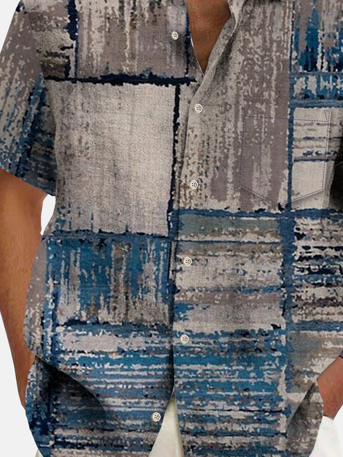 Men's Resort Style Print Shirt