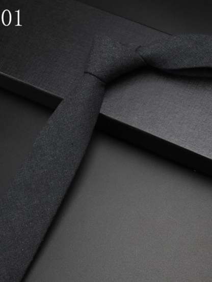 Men's British Solid Color Retro Gentleman Shirt Tie