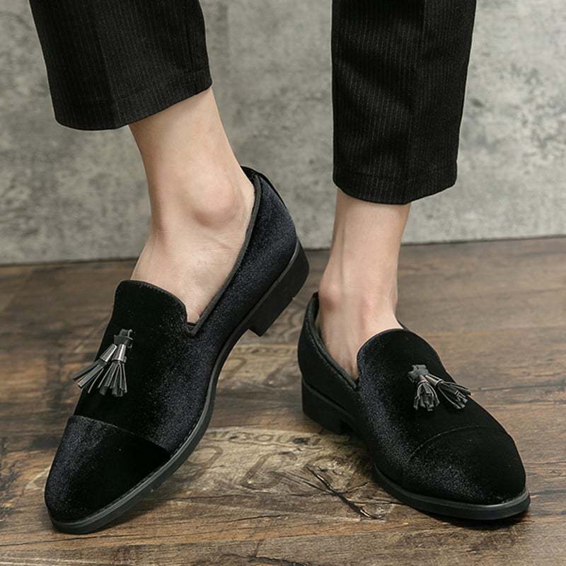 Fashionable And Versatile Breathable Tassel Design Casual Leather Shoes