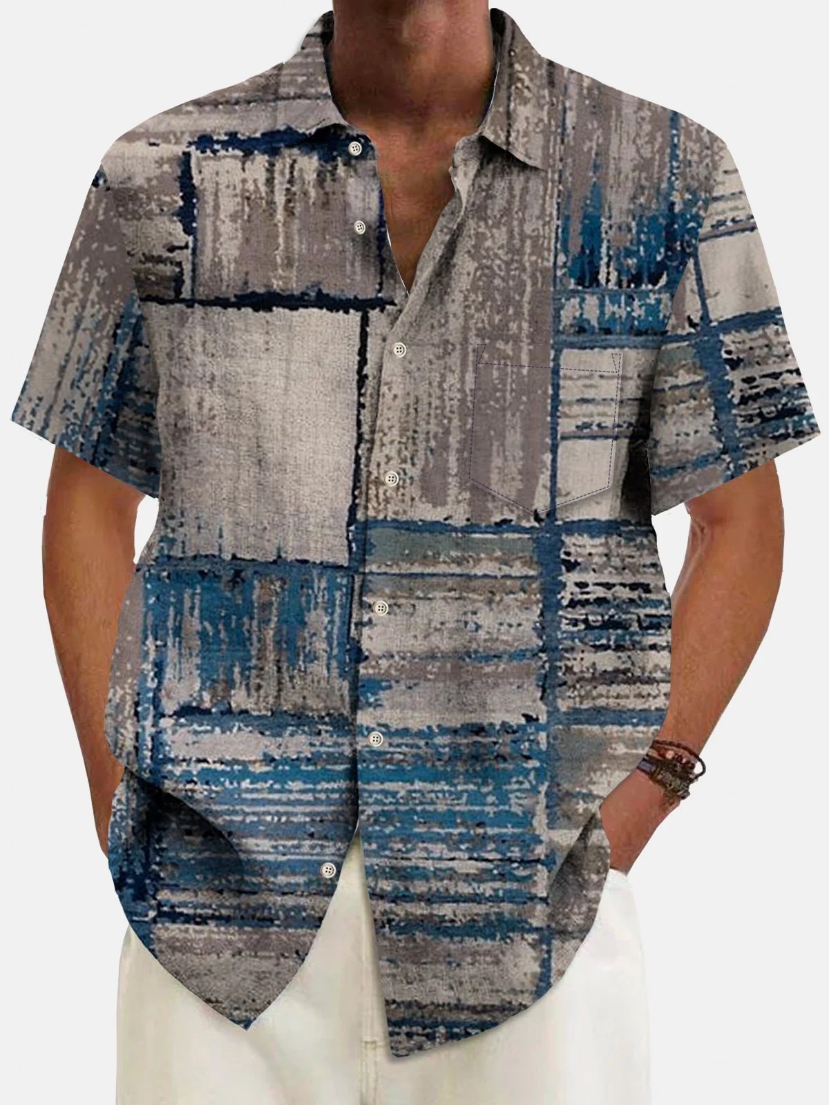 Men's Resort Style Print Shirt