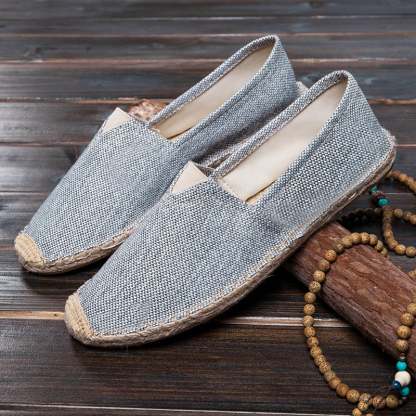 Men'S Casual Linen Espadrilles