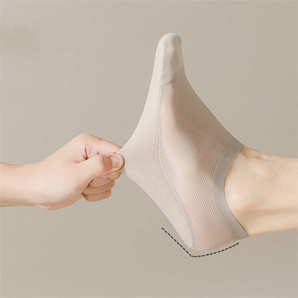 Men's Invisible Hollow Out Mesh Non-Slip Socks