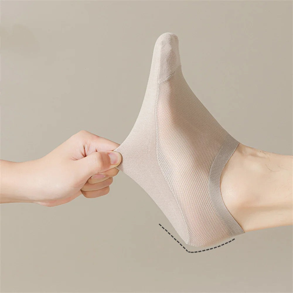 Men's Invisible Hollow Out Mesh Non-Slip Socks