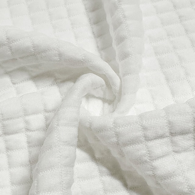 Men's Geometric Plaid Waffle Sweatshirt 