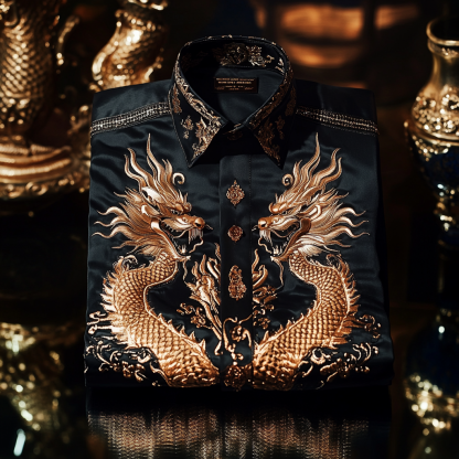 Classic Style wrinkle-resistant formal casual long sleeve shirt