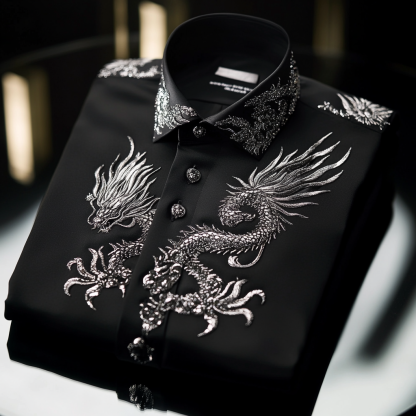 Classic Style wrinkle-resistant formal casual long sleeve shirt