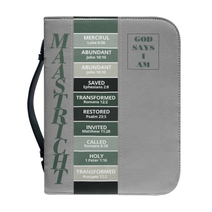Letter by Letter Blessing: Khaki Personalized Bible Bag