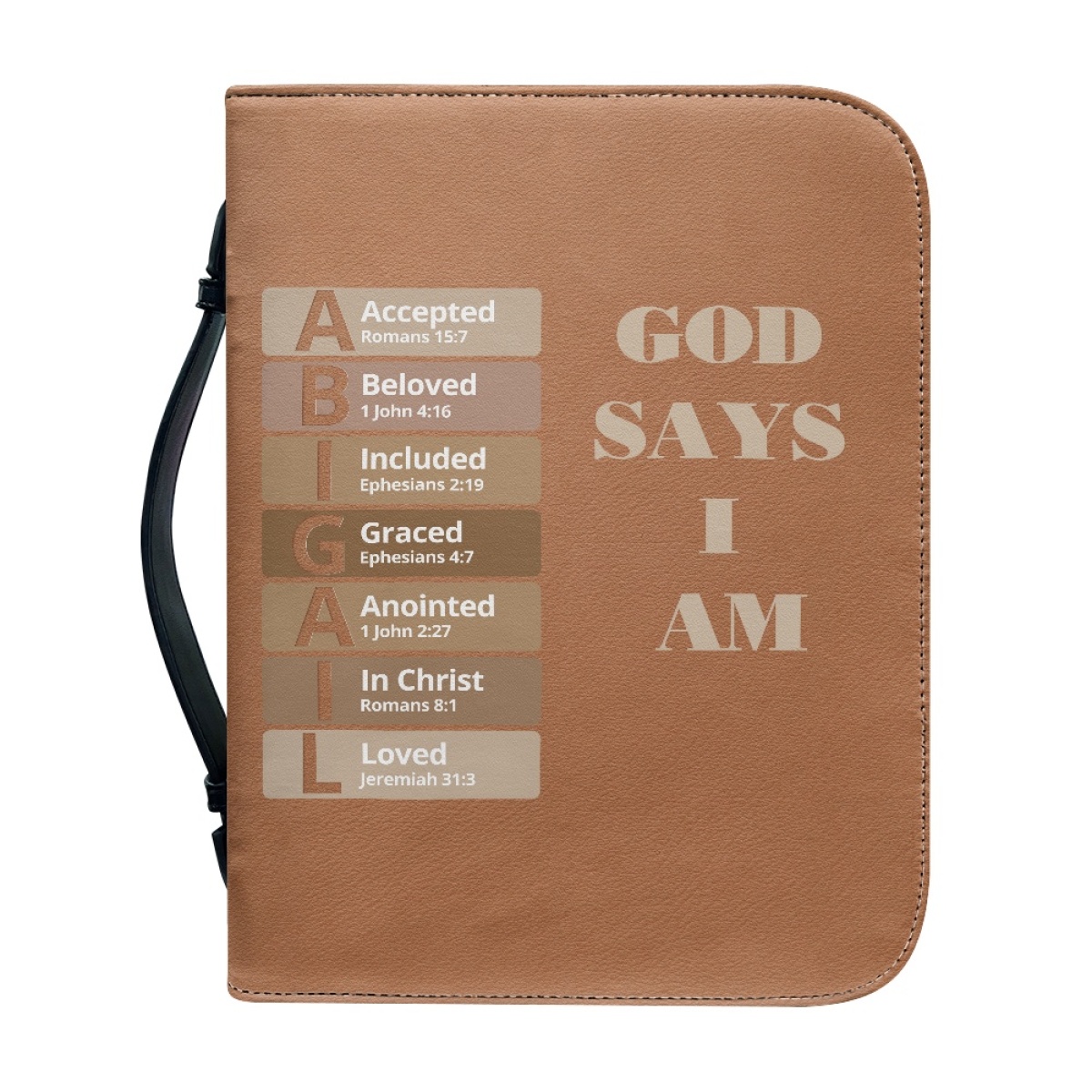 Letter by Letter Blessing: Personalized Bible Cover
