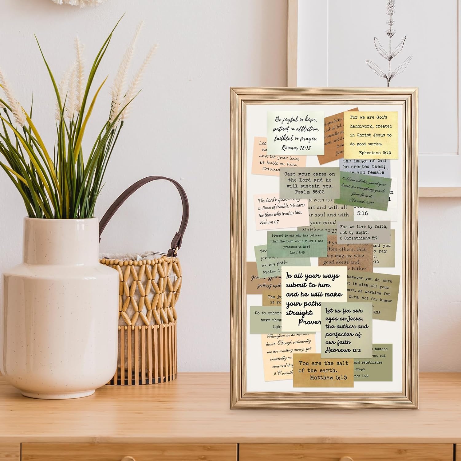 500PCS Unique Bible Verse Stickers | No-Repeat Christian Vintage Inspirational Quotes