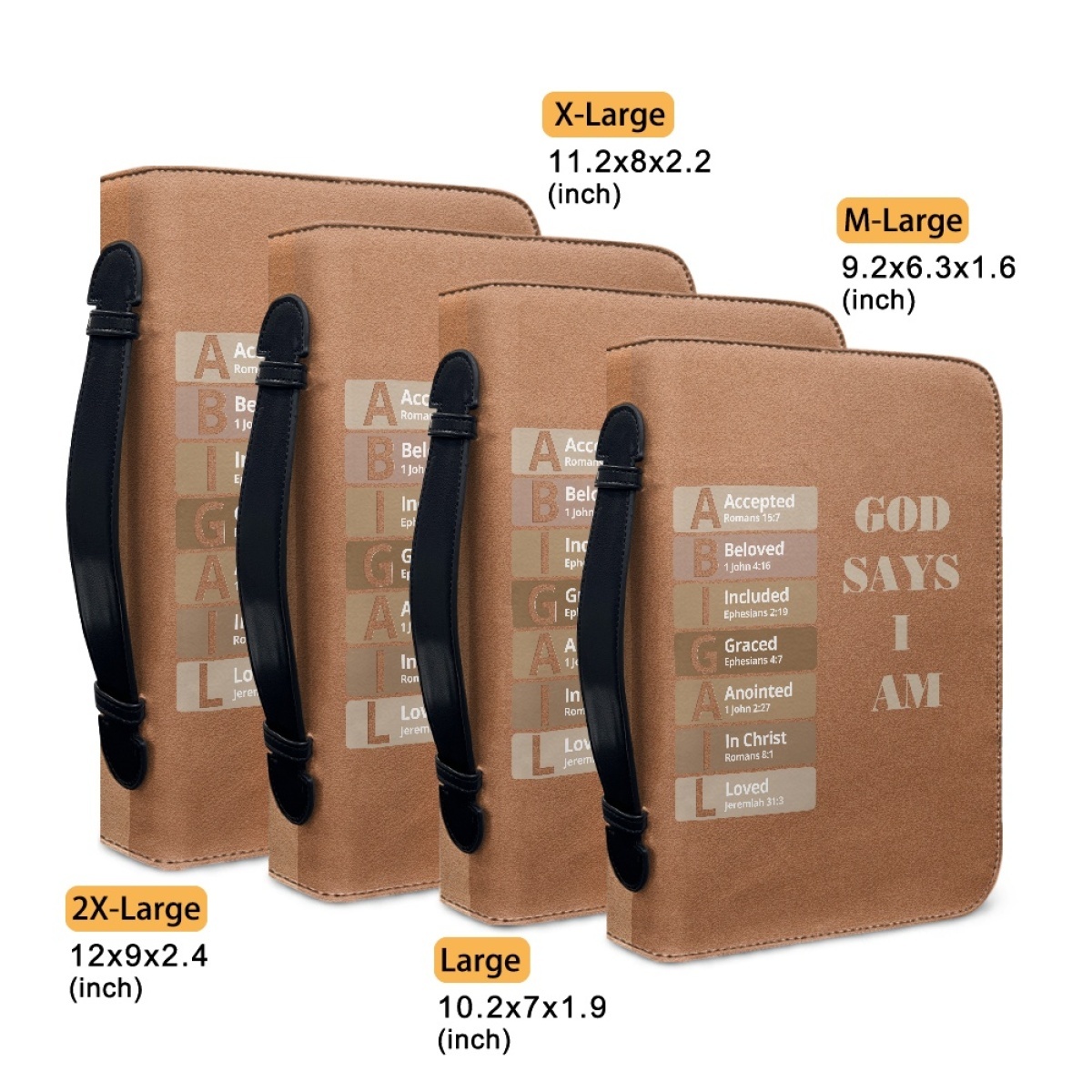 Letter by Letter Blessing: Personalized Bible Cover