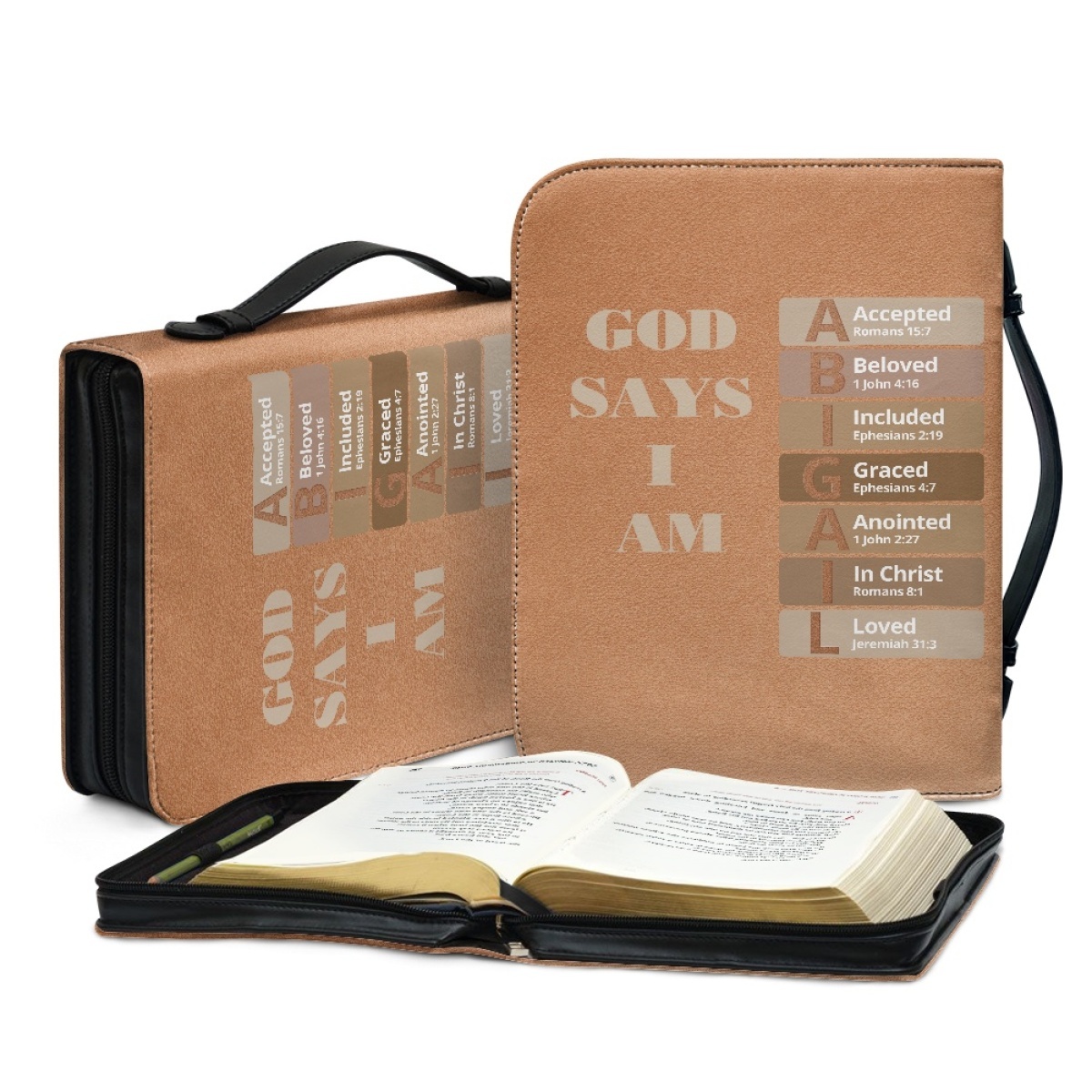 Letter by Letter Blessing: Personalized Bible Cover