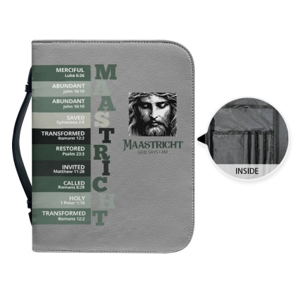 Letter by Letter Blessing: Khaki Personalized Bible Case