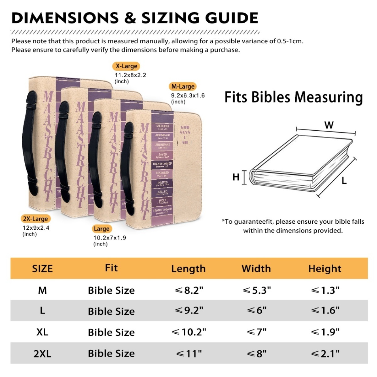 Letter by Letter Blessing: Beige Personalized Bible Bag