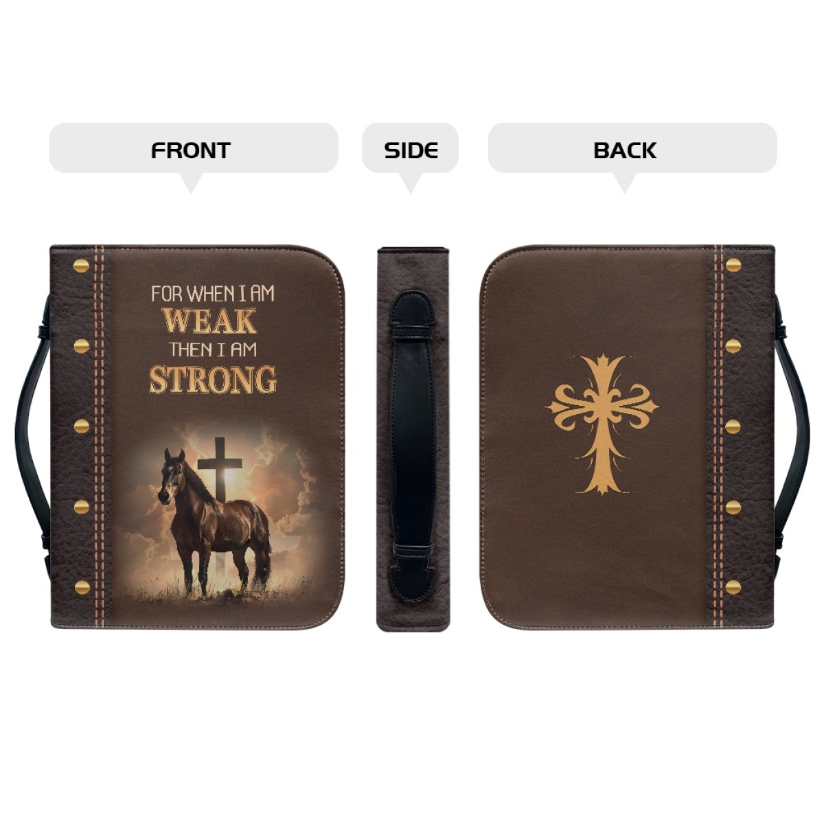 PU Leather Bible Covers for Men