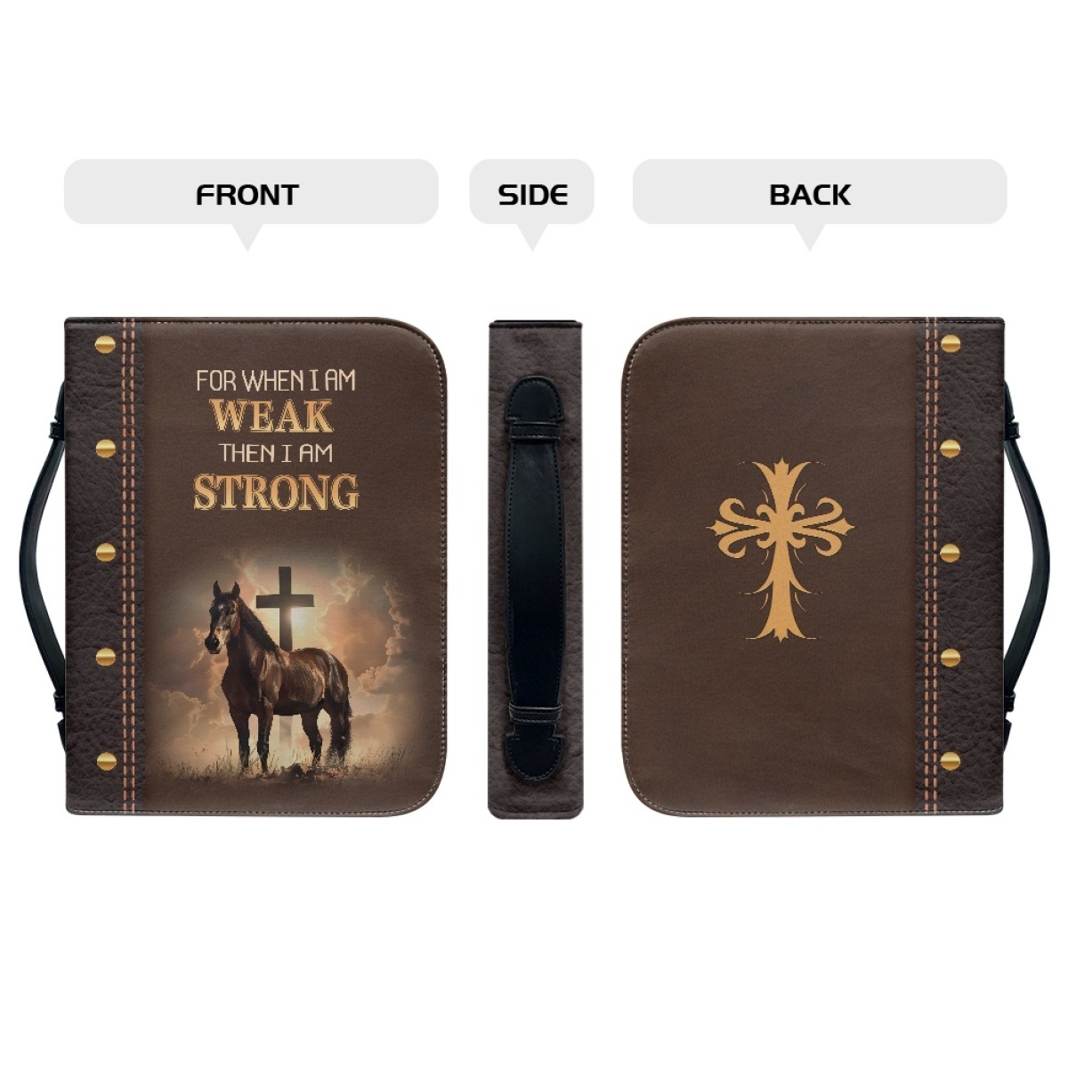 PU Leather Bible Covers for Men