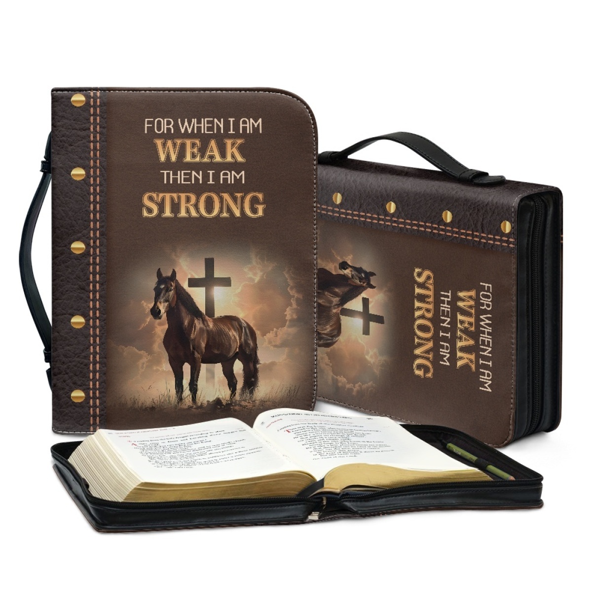 PU Leather Bible Covers for Men