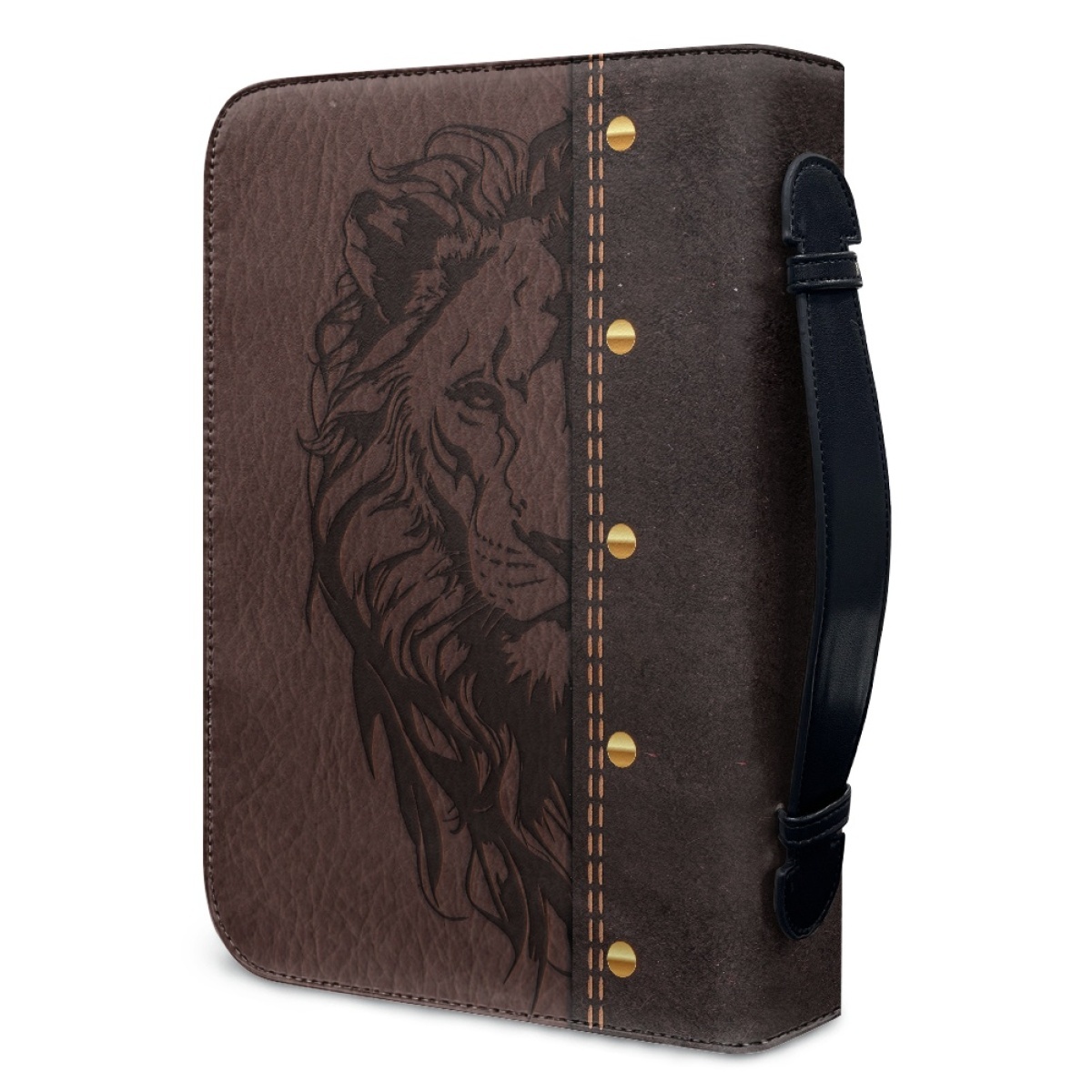 Personalized PU Leather Bible Cover for Women - Engraved "God Is Within Her, She Will Not Fall" (Psalm 46:5)