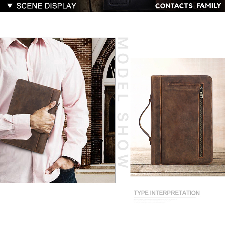 Personalized Genuine Leather Bible Cover - XXL Size (8"x11") with Zipper | Custom Engrave Your Words