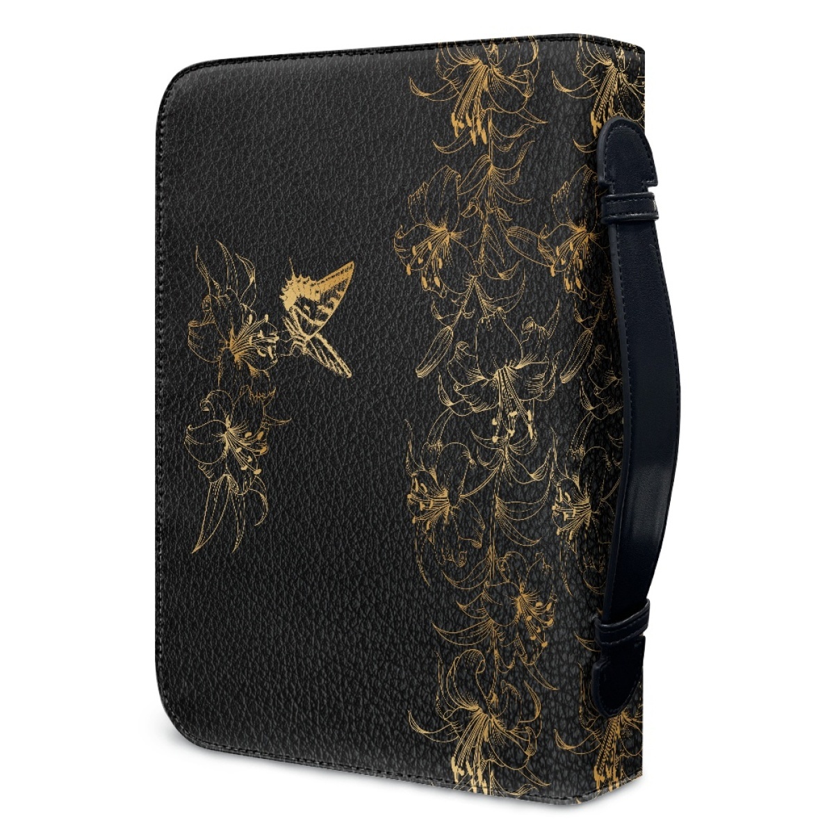 Custom Leather Bible Cover for Women - Engraved "Let Your Faith Be Bigger Than Your Fear" | Bold Typography & Modern Edge