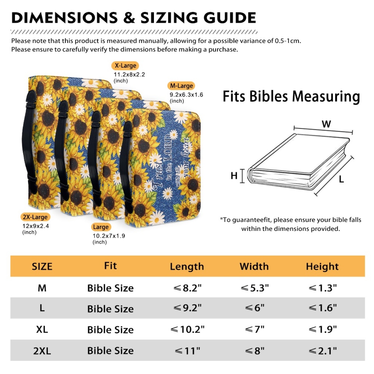 Personalized Leather Bible Cover for Women - Engraved Trust in the Lord with All Your Heart (Proverbs 3:5)