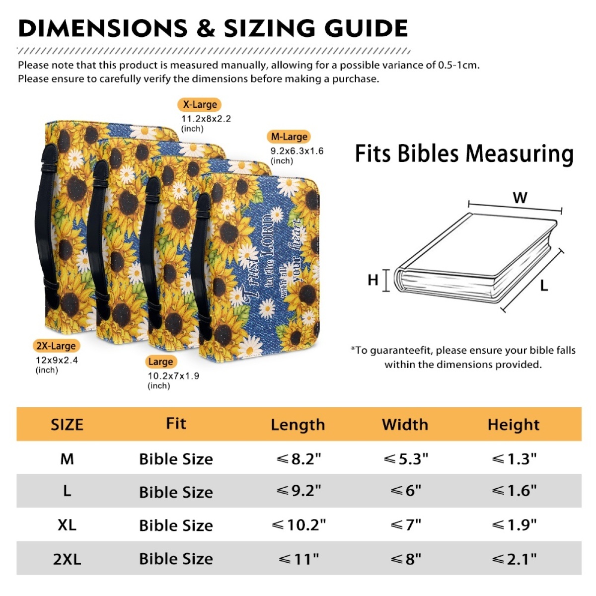 Personalized Leather Bible Cover for Women - Engraved Trust in the Lord with All Your Heart (Proverbs 3:5)