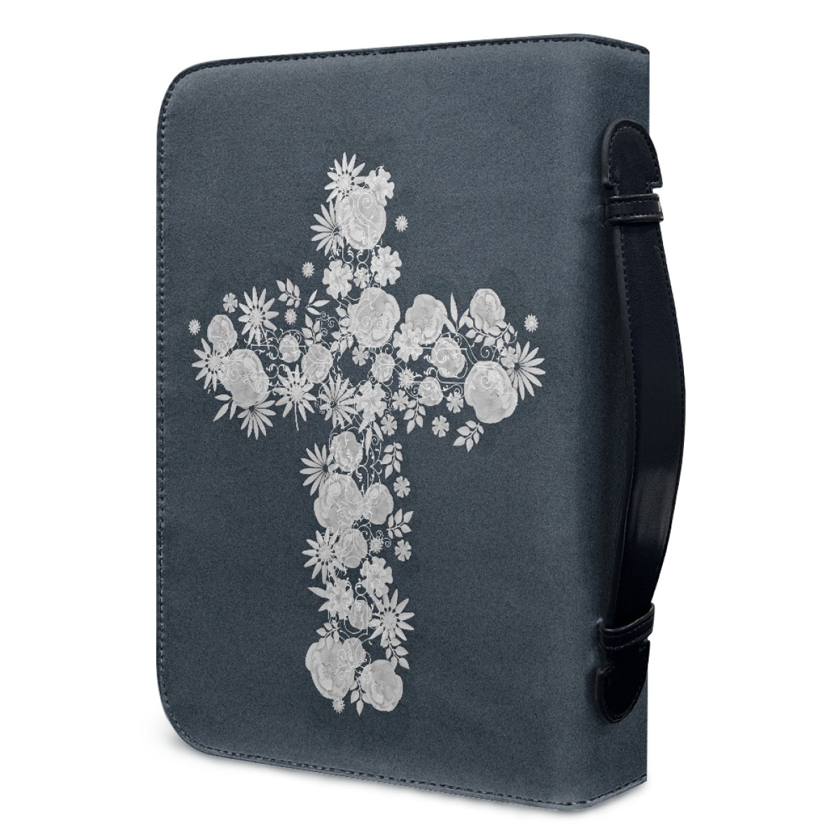 Leather Bible Cover for Women - Engraved She Is Clothed with Strength and Dignity (Proverbs 31:25)