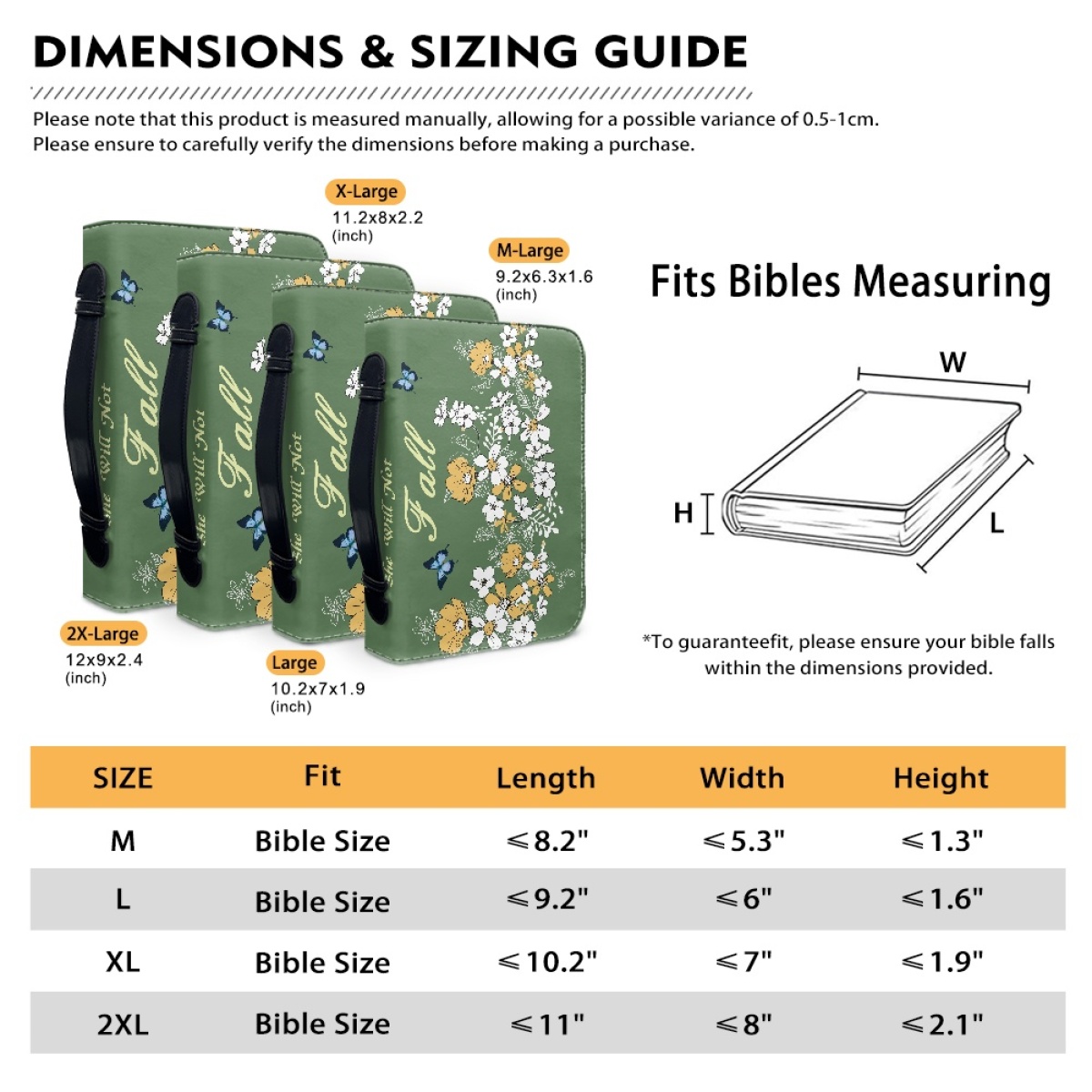 Leather Floral Bible Cover for Women - Engraved God Is Within Her (Psalm 46:5)