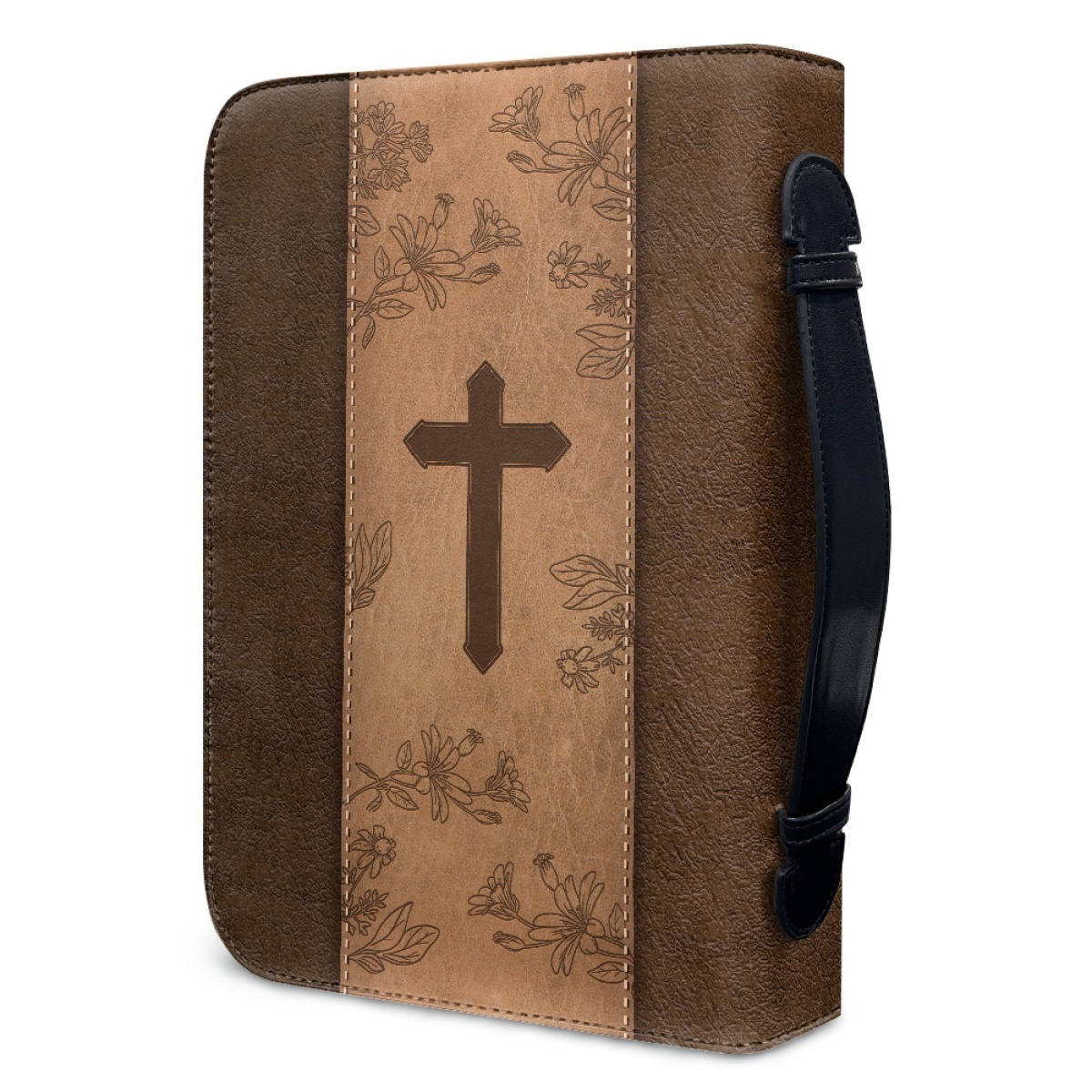 Extra Large Bible Cover - Engraved He Fills My Life with Good Things (Psalm 103:5)