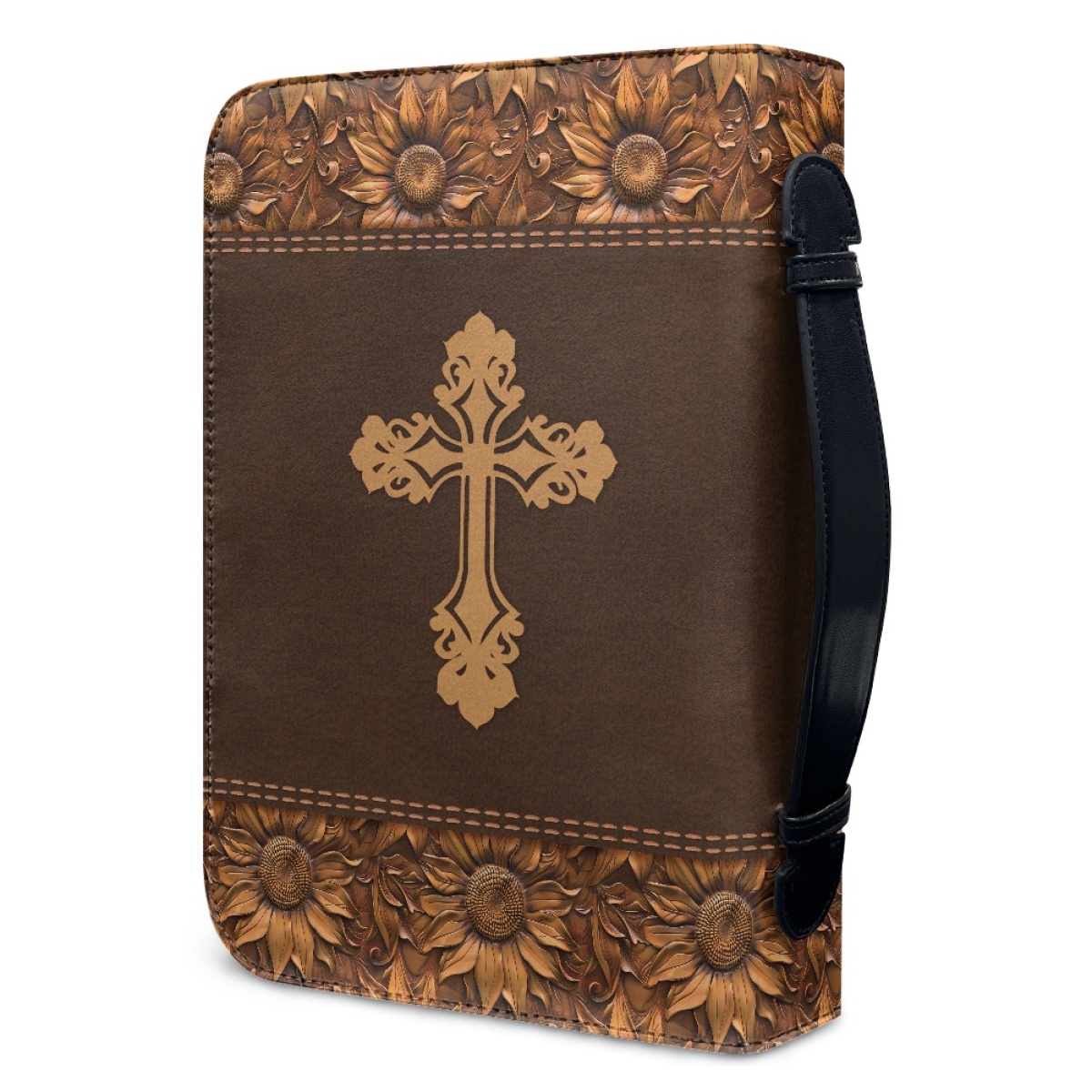 Large Personalized Bible Cover - Engraved Be Still and Know That I Am God (Psalm 46:10)