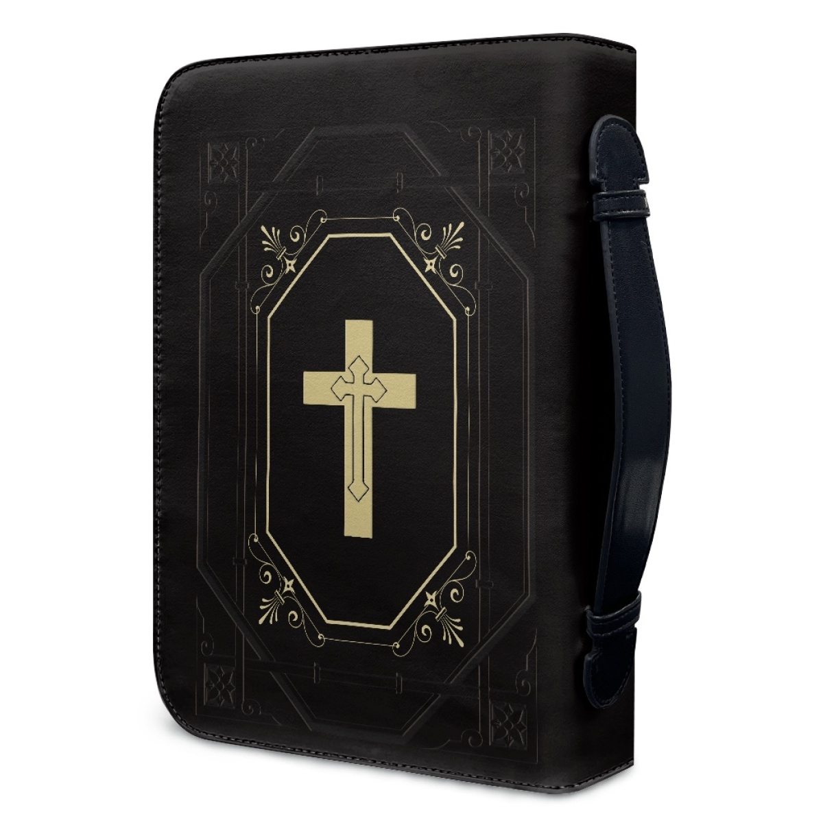 Custom Leather Bible Cover for Men - Engraved I Am a Child of God (1 John 3:1)
