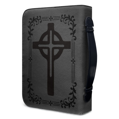Custom Leather Bible Cover for Women - Engraved God Is Within Her, She Will Not Fall (Psalm 46:5)
