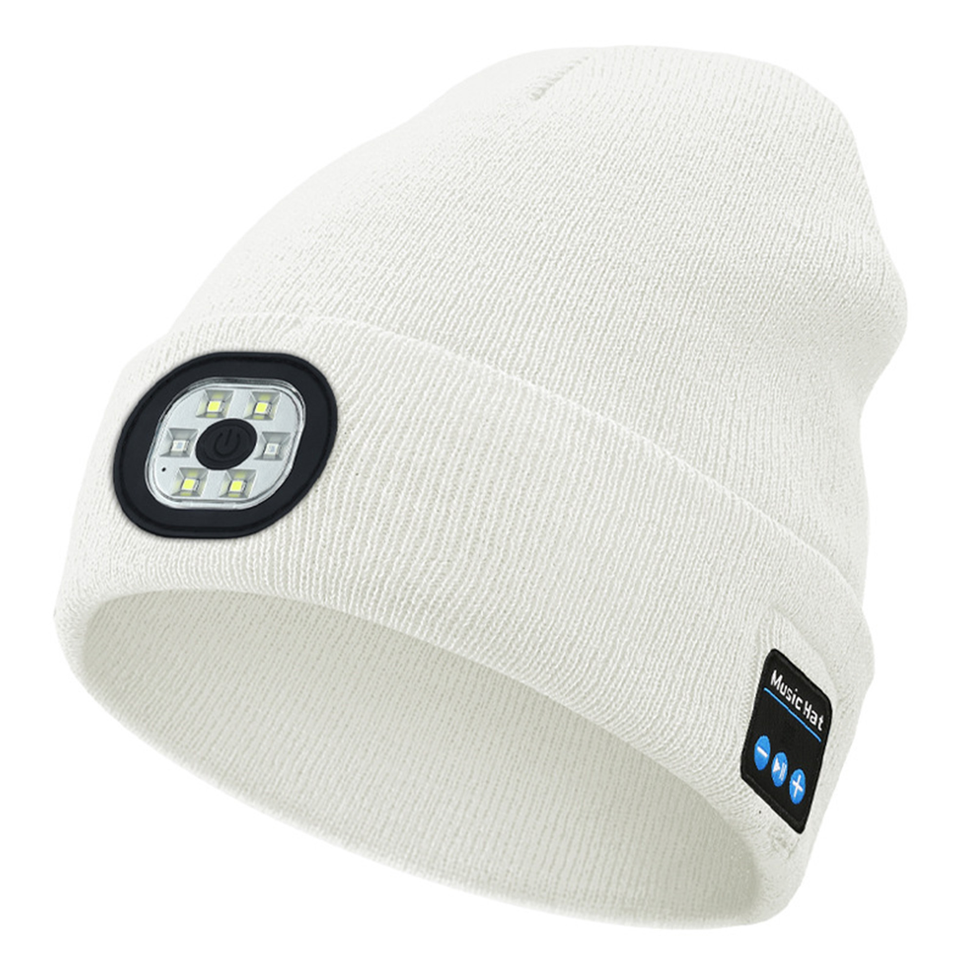 LED Bluetooth Audio Beanie 8.6" x 8.3"