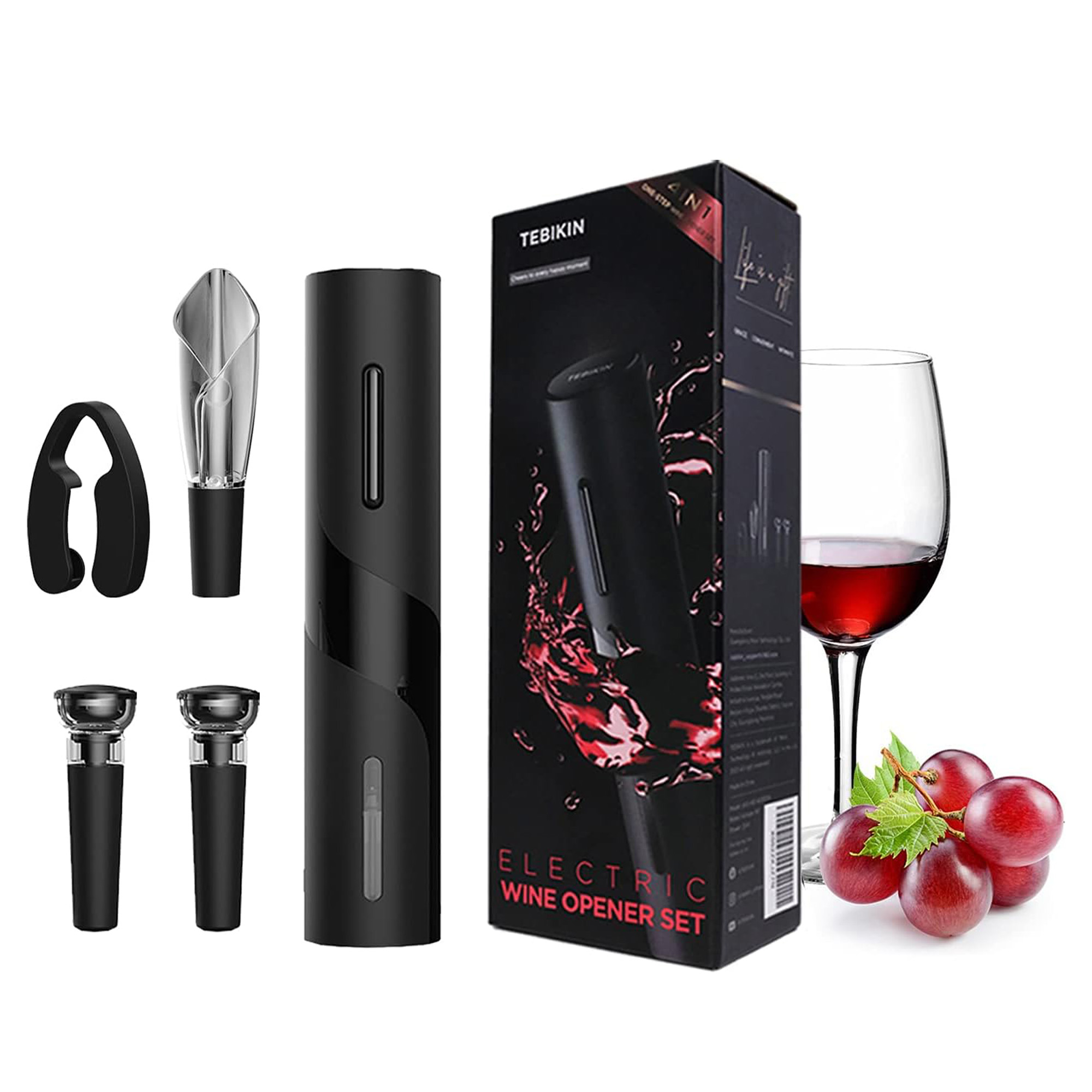 Electric Wine Opener Kit9.8" x 1.9" x 1.9"