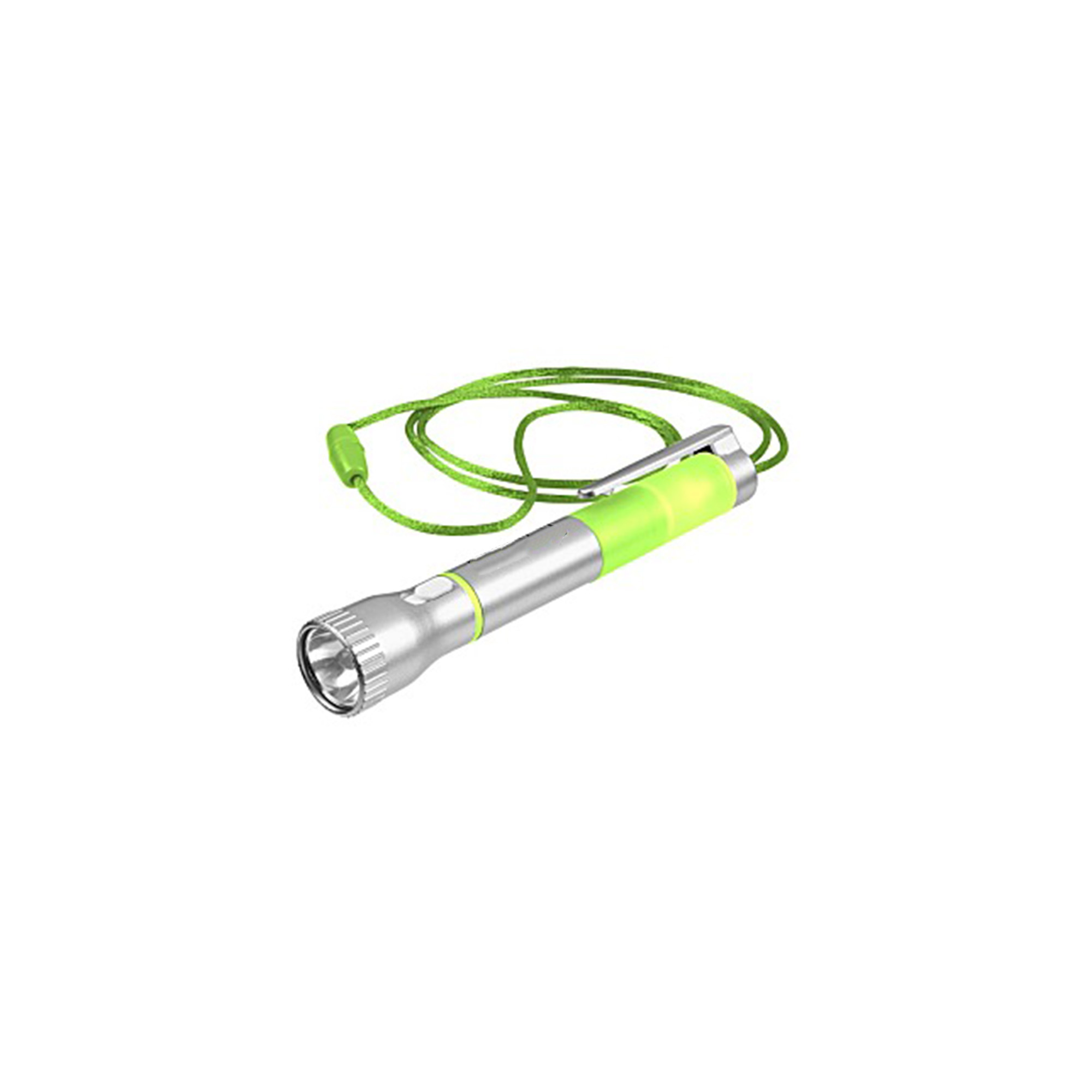 Flashlight with Pen and Attached Lanyard5"x0.75"