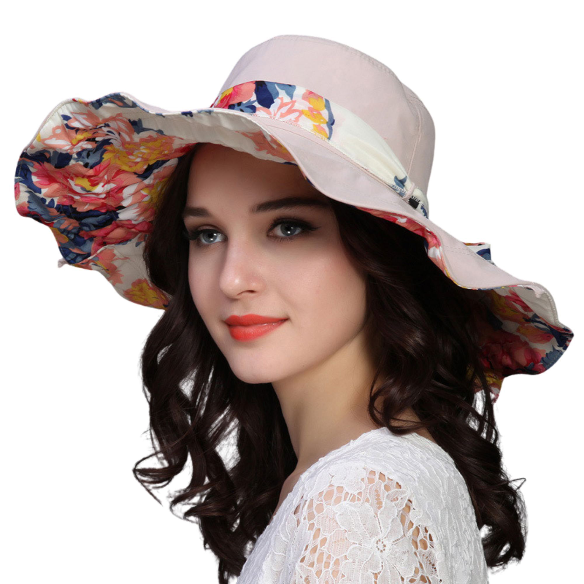 Women's Large Brim Foldable Sun Hat