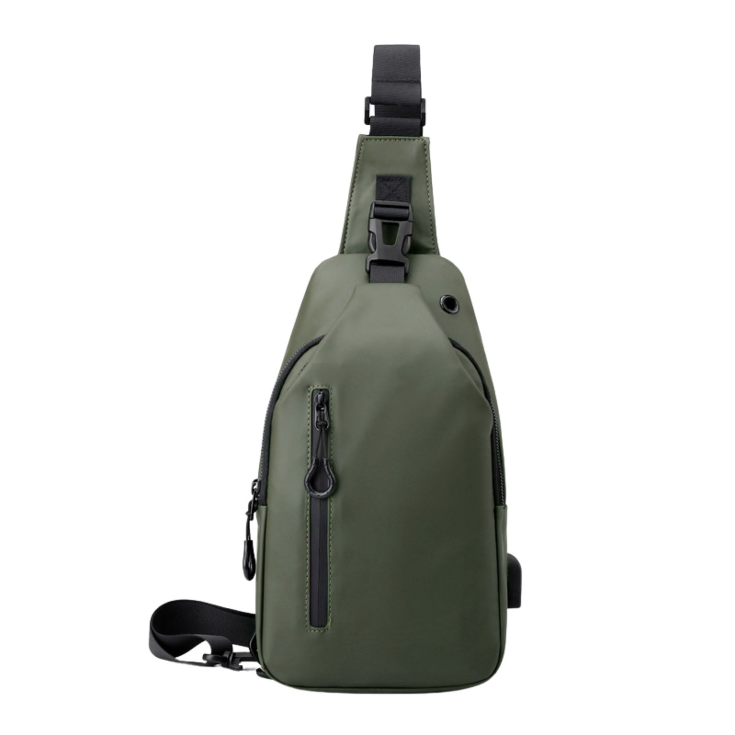 Waterproof Sling Backpack with USB Charging Port