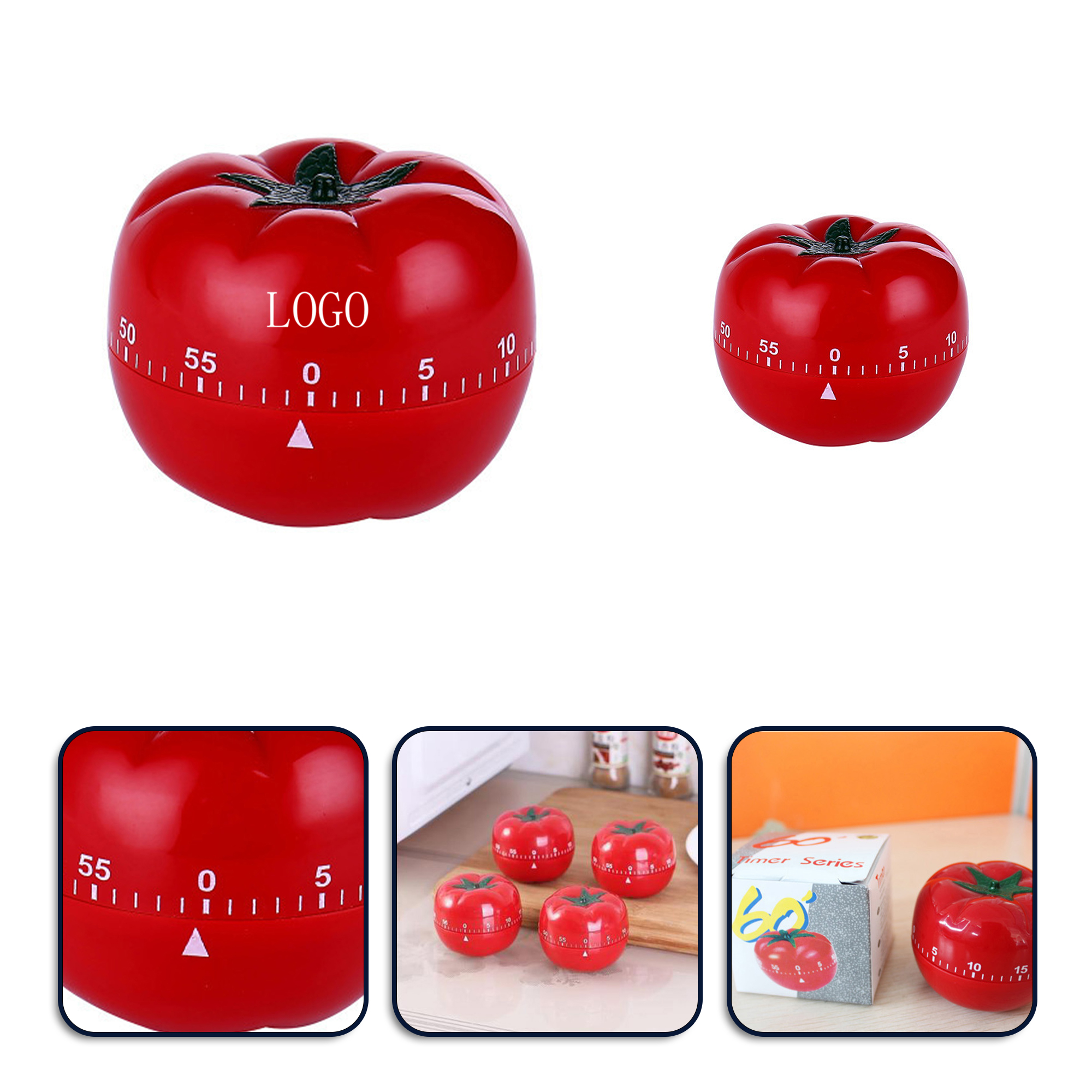 Tomato-shaped kitchen timer