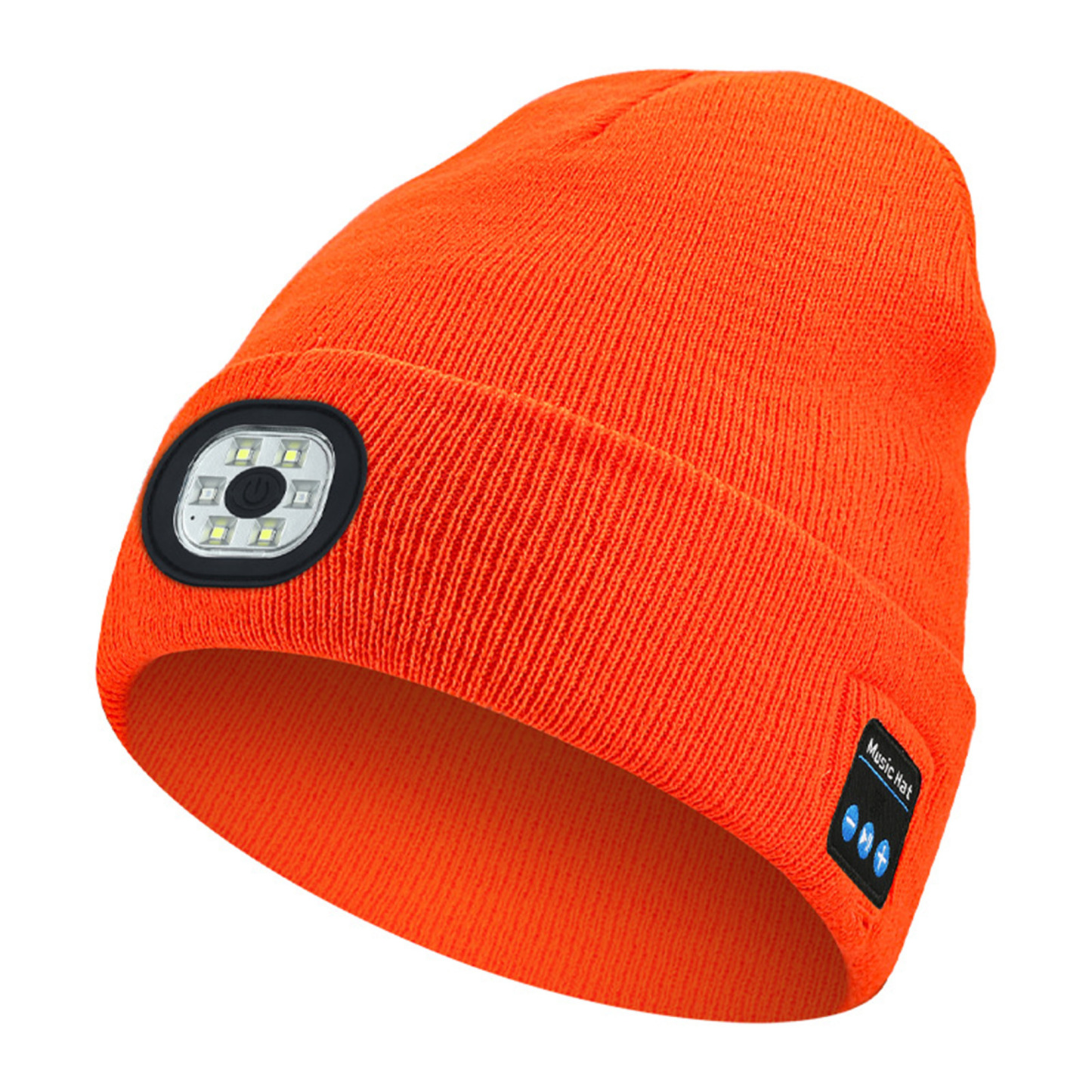 LED Bluetooth Audio Beanie 8.6" x 8.3"