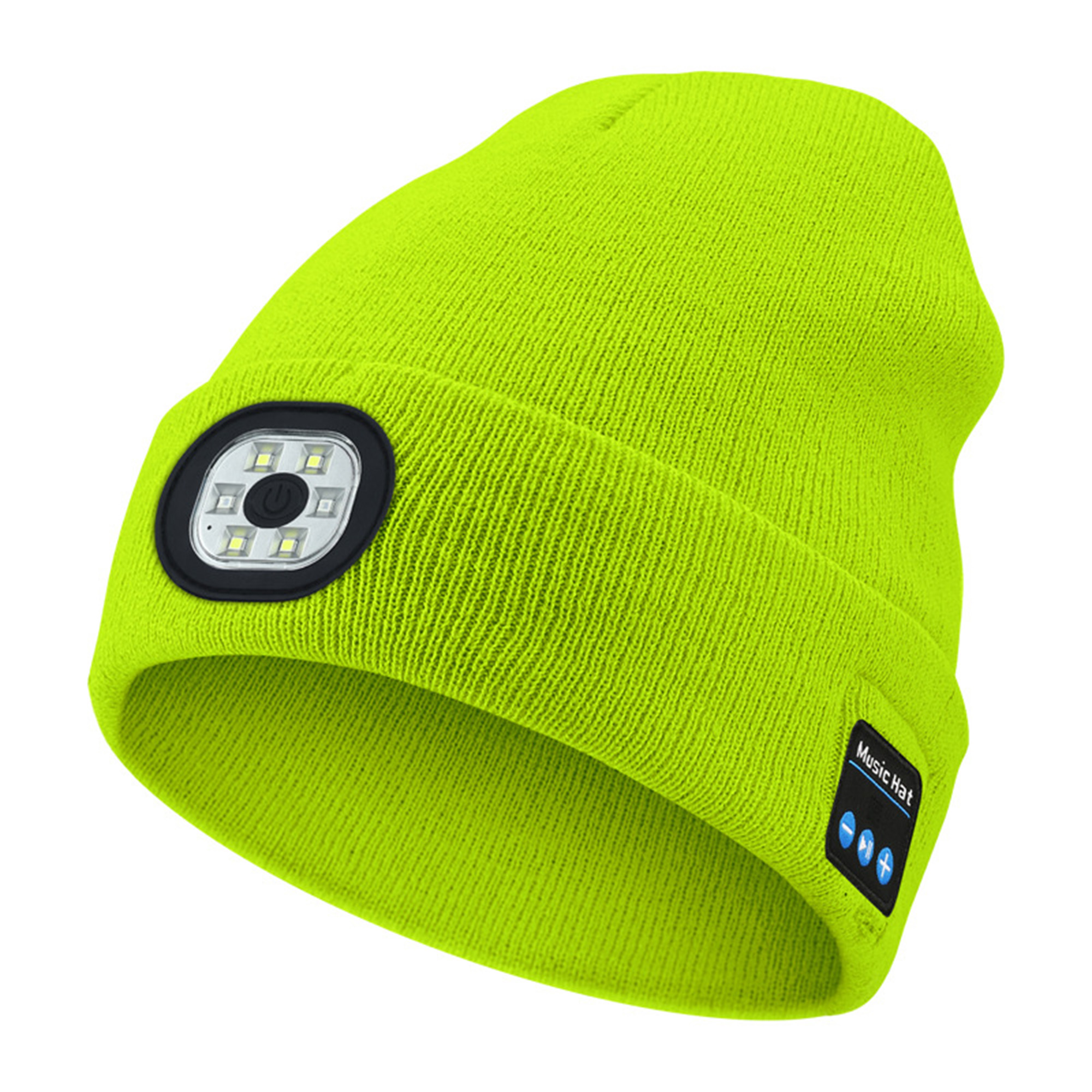 LED Bluetooth Audio Beanie 8.6" x 8.3"