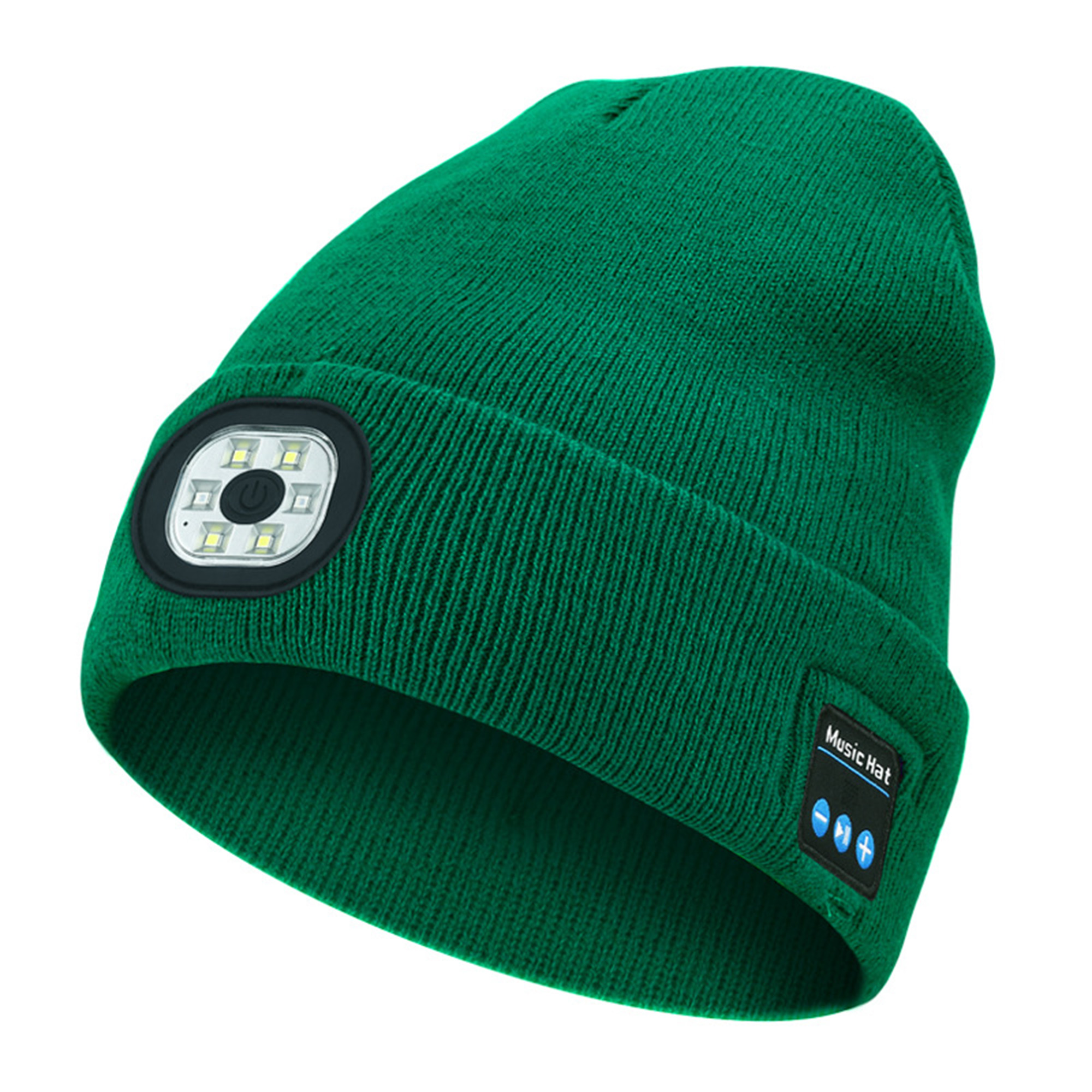 LED Bluetooth Audio Beanie 8.6" x 8.3"
