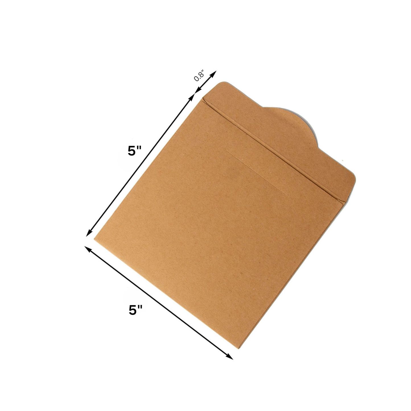Classic kraft CD paper bag .5" x 5" x 0.8"